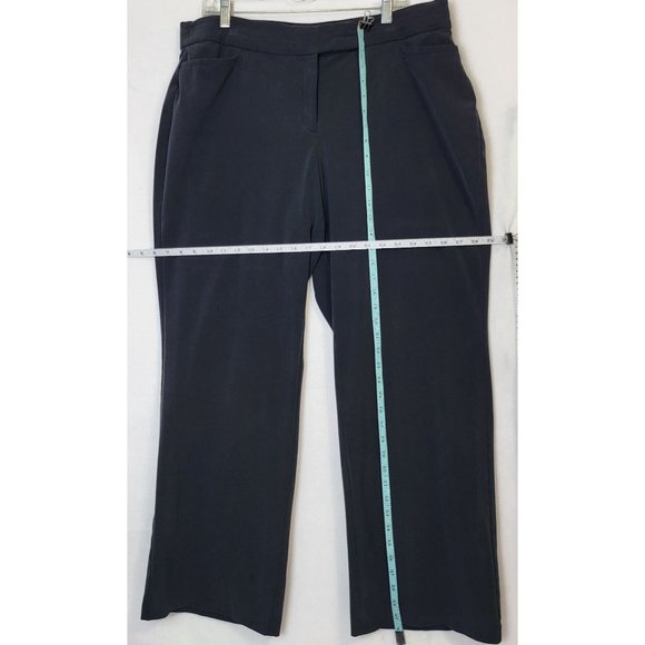 JM Collection Women's Trousers Size 18 Straight-Leg Pants Waistband Livid Blue - Picture 4 of 8